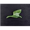 Image 1 : Alaskan Nephrite Jade Flying Goose Brooch
