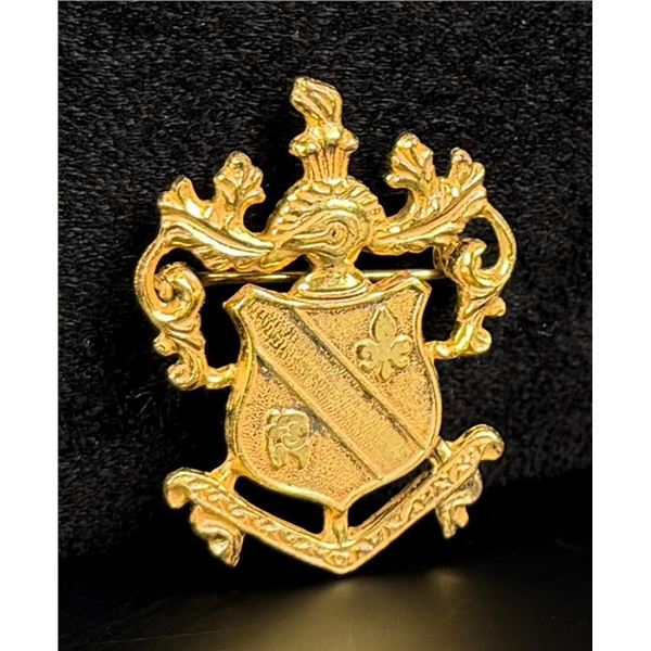 Miriam Haskell Shield Heraldic Crest Brooch