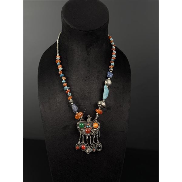 Yemeni Bedouin Snuff Box Opium Necklace