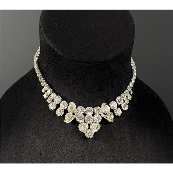 Weiss Rhinestone Costume Jewelry Necklace
