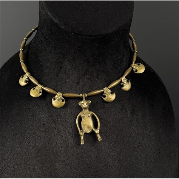 African Nagaland Bronze Necklace