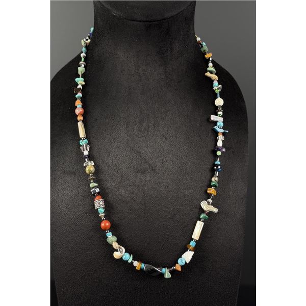 Zuni Heishi Animal Fetish Necklace