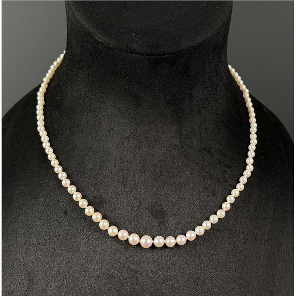 Sterling Silver Cultured Pearl Necklace