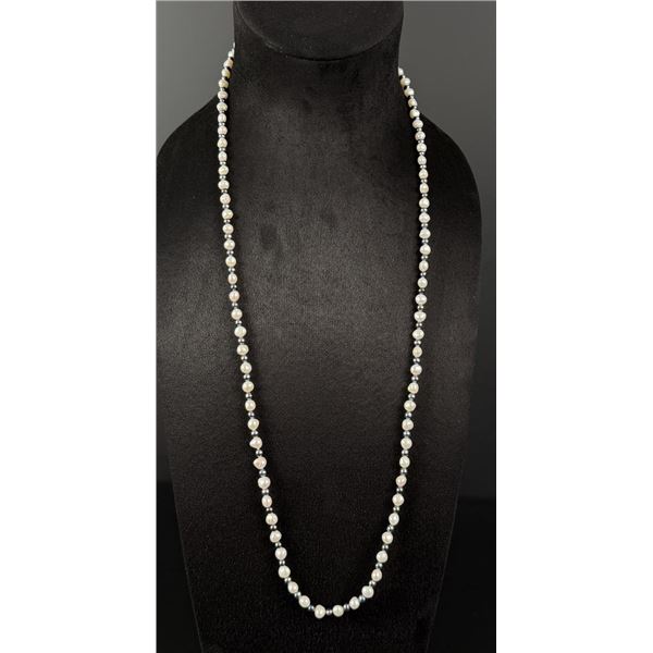 Freshwater Tahitian Black Pearl Necklace