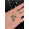 Image 2 : Sterling Silver Cross Necklace