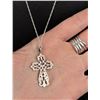 Image 3 : Sterling Silver Cross Necklace