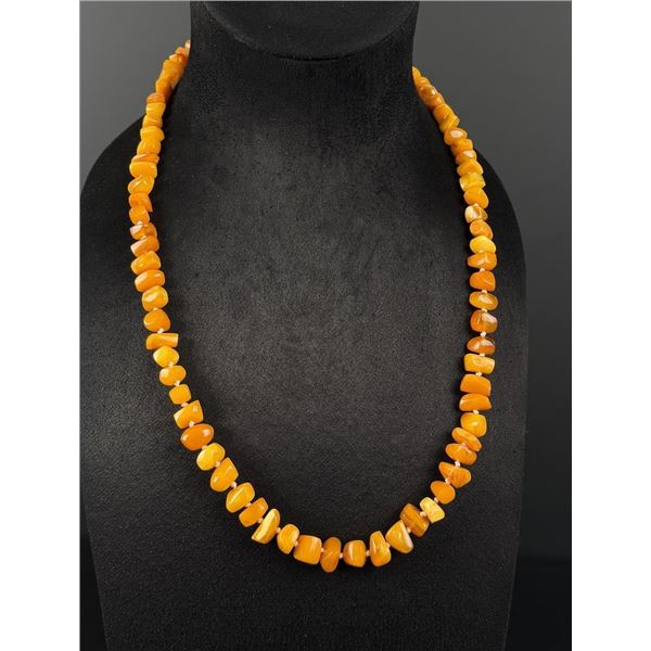 Baltic Egg Yolk Butterscotch Amber Necklace