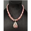 Image 1 : Jay King Sterling Silver Rhodochrosite Necklace