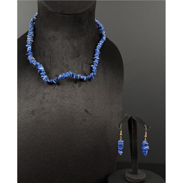 Lapis Lazuli Necklace and Earrings