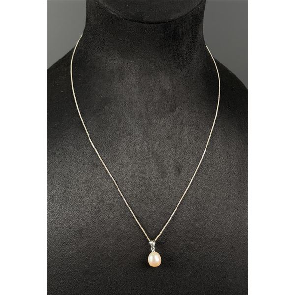 Sterling Silver Pearl Necklace