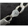 Image 4 : Large Sterling Silver Figaro Chain Necklace