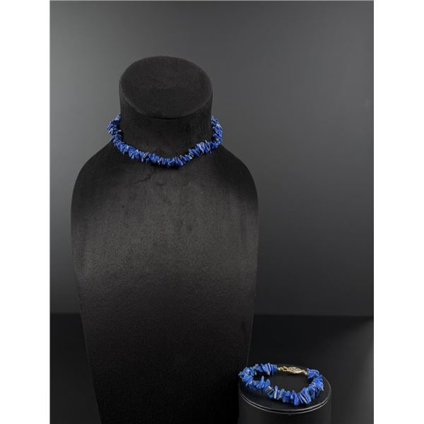 Lapis Lazuli Necklace and Bracelet