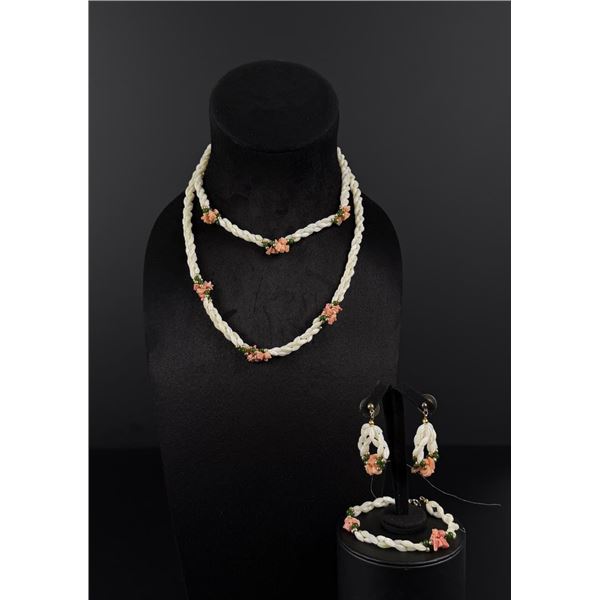 Hawaiian Niihau Shell Jewelry Suite