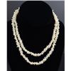 Image 1 : 14K Gold Two Strand Keshi Pearl Necklace