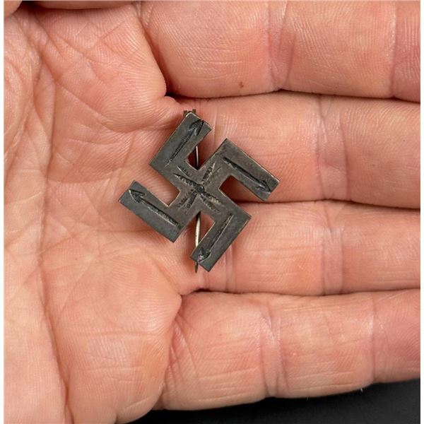 Navajo Sterling Silver Whirling Log Brooch