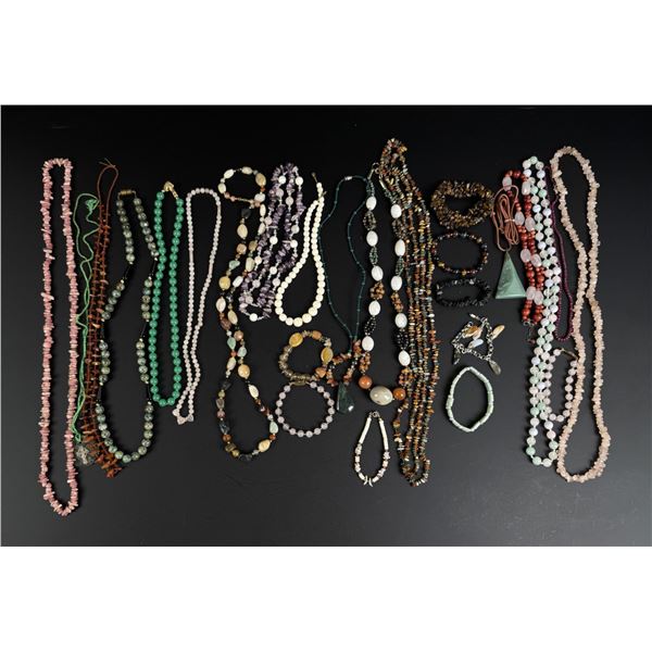 2 Pound Collection of Natural Stone Jewelry