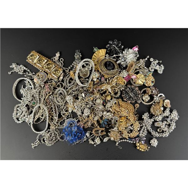 3 Pound Collection of Rhinestone Costume Jewelry
