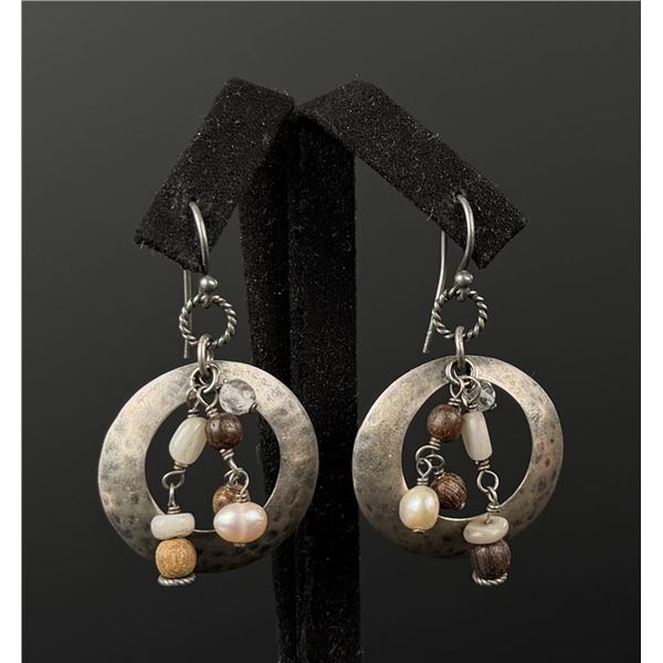 Silpada Sterling Silver Hammered Disc Earrings