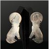 Image 1 : Sterling Silver Howling Wolf Earrings