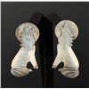 Image 1 : Sterling Silver Howling Wolf Earrings