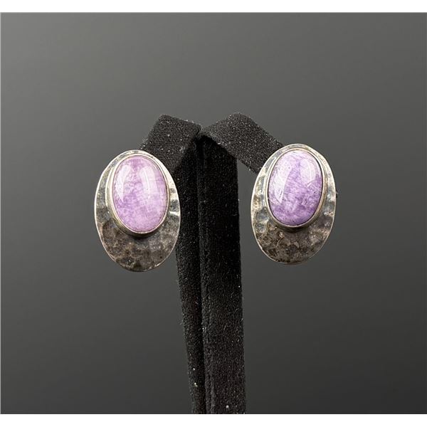 Shube Dakota West Sterling Amethyst Earrings