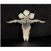 Image 2 : Sterling Silver Bull Skull Brooch