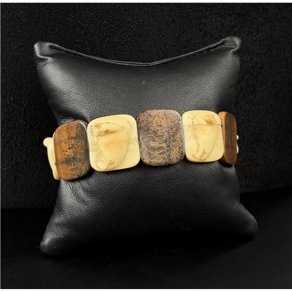 Alaskan Inuit Eskimo Walrus Ivory Bracelet