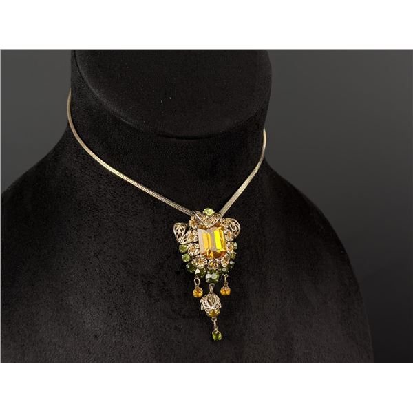 Costume Jewelry Rhinestone Necklace