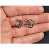Image 3 : Zuni Sterling Silver Inlaid Earrings
