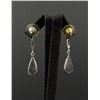 Image 2 : Sterling Silver Turquoise Marcasite Earrings