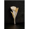 Image 1 : Swarovski Pave Rhinestone Calla Lily Brooch
