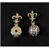 Image 1 : Coro Pegasus Fleur de Lis Locket Brooches