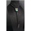 Image 1 : Donald Douglas Navajo Sterling Silver Bolo Tie