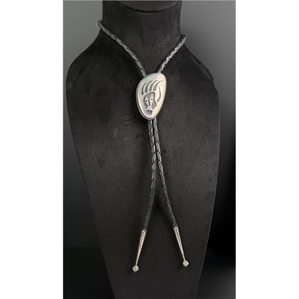 Bernard Dawahoya Hopi Sterling Bolo Tie