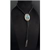 Image 1 : Thomas Singer Navajo Sterling Turquoise Bolo Tie