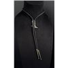 Image 2 : Elmer Kee Navajo Sterling Cowboy Boot Bolo Tie