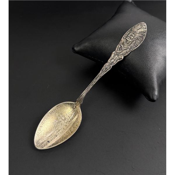 Sterling Indian Alvarado Hotel Souvenir Spoon