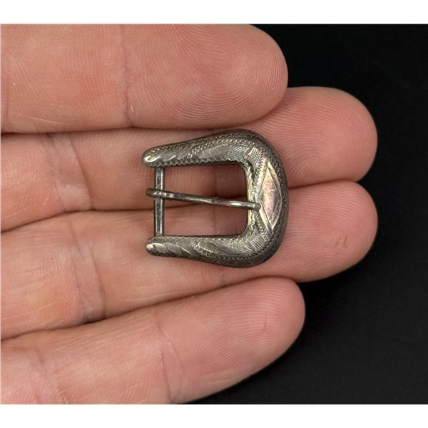 Sterling Silver Cowboy Hat Belt Buckle