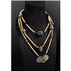 Image 2 : African Triple Strand Coin Necklace
