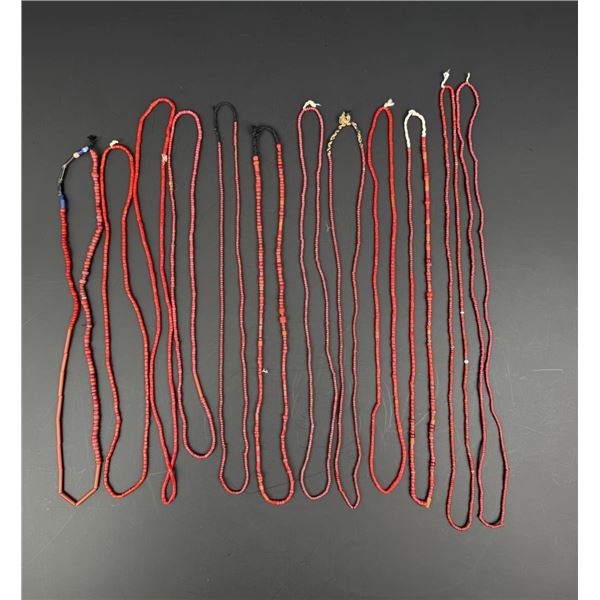 Hudsons Bay Red White Heart Trade Beads