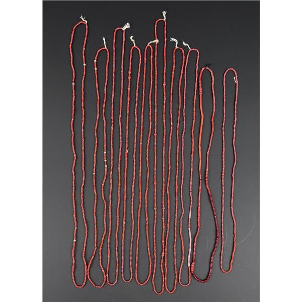 Hudsons Bay Red White Heart Trade Beads