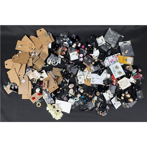 Large Group of Costume Jewelry Earrings