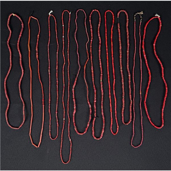 Hudsons Bay Red White Heart Trade Beads