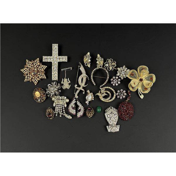 Collection of Rhinestone Costume Jewelry