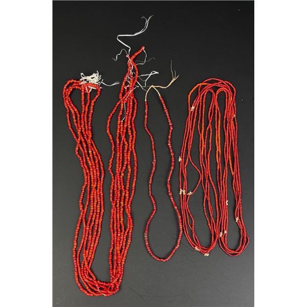 Hudsons Bay Red White Heart Trade Beads