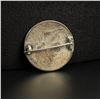 Image 2 : Sterling Silver Enamel Saint George Coin Brooch