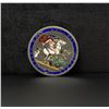 Image 1 : Sterling Silver Enamel Saint George Coin Brooch