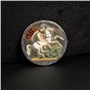 Image 1 : Sterling Silver Enamel Saint George Coin Brooch