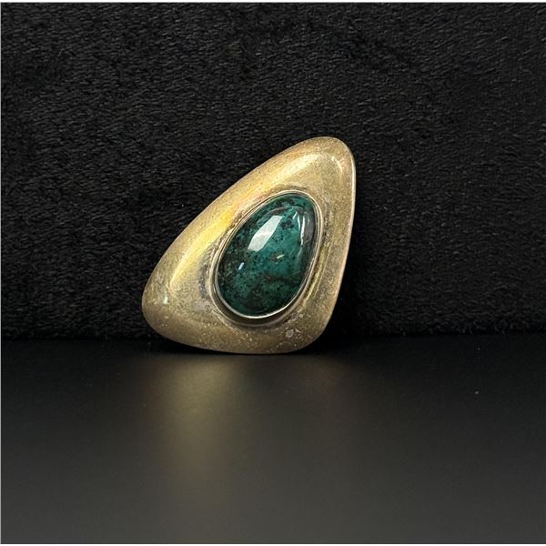Sterling Silver Israel Eilat Stone Brooch