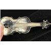 Image 3 : Sterling Silver Violin Brooch